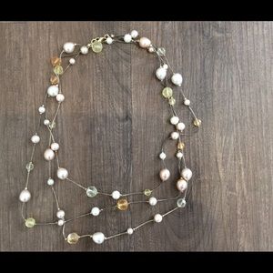 Boutique multi-beaded long necklace
